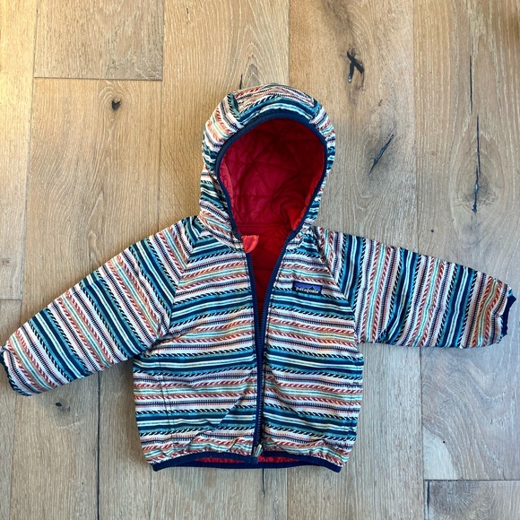 Patagonia Baby Reversible Down Sweater Hoody w/matching Down Joggers, 12-18 m - Picture 1 of 5